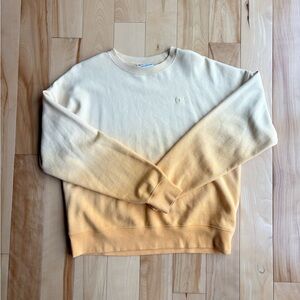 Champion Women’s Yellow & Tan Crewneck Sweater